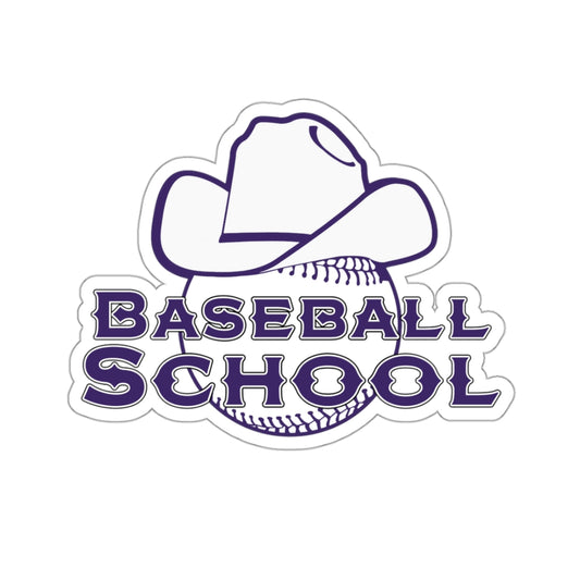 Baseball School Sticker